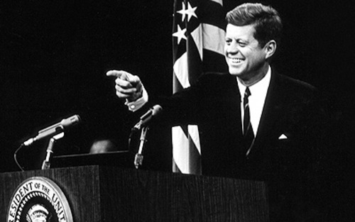 John F Kennedy Voted one of the best presidents